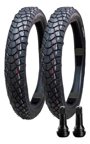 Llantas 80/90-18 + 110/80-18 Power Tire Ft180/200/250 + Valv