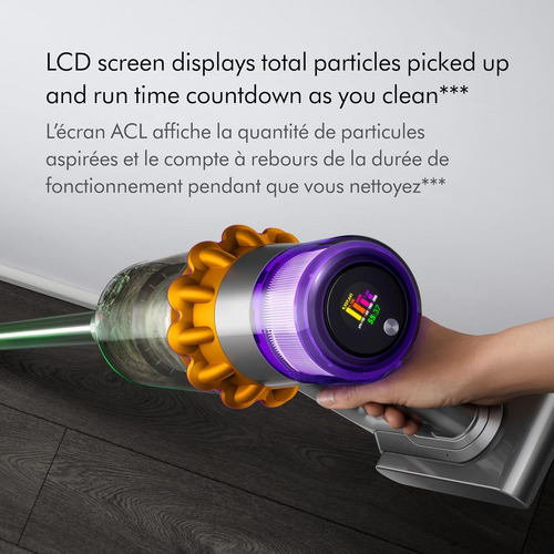 Dyson V15 Detect - Aspiradora Inalámbrica (amarillo/níquel)