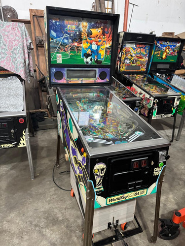 Flippers Pinball World Cup 94 Full Led Impecable (Usado)