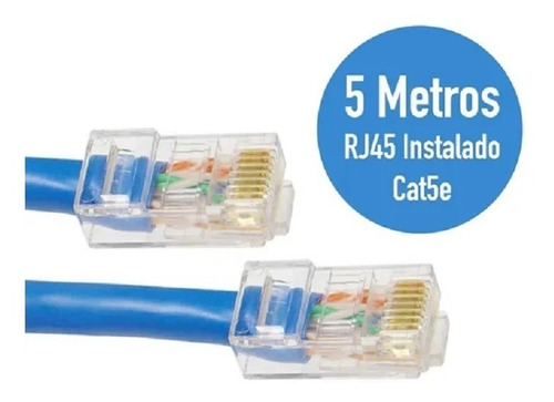 Cable Utp Cat5e 10 Metros  Rj45 Redes Lan Cctv