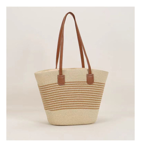 Bolso De Natural Boho Playero -tote Verano Con Gran Playa