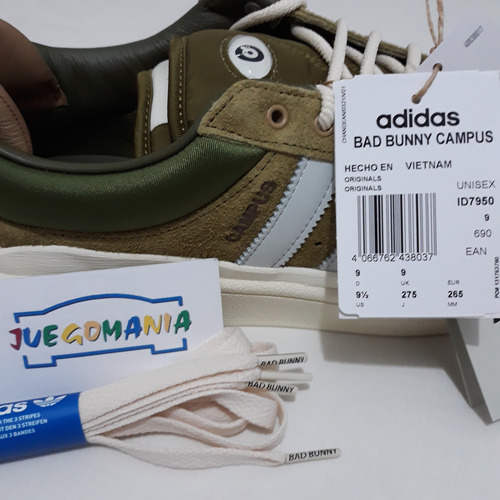 Zapatillas adidas Bad Bunny Campus Wild Moss Talla 9.5 Usa