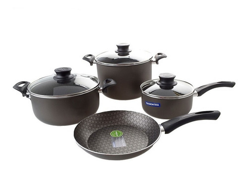 Bateria De Cocina Tramontina Ollas Teflon Cacerola Sarten 7p