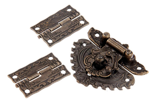 Caja De Hardware De Muebles De Bronce Antiguo Latch Has...