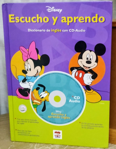 Disney Escucho Y Aprendo Con Cd De Audio Excelente Condición