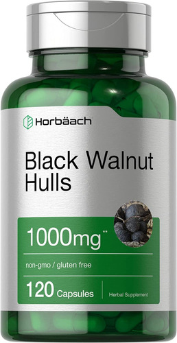 Suplemento Cascos De Nogal Negro 1000mg 120 Cápsulas Horbaac