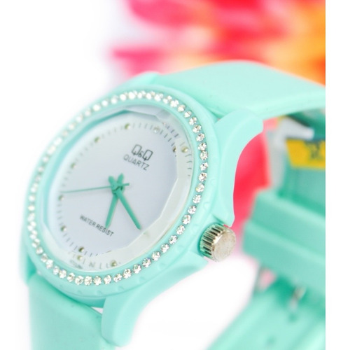 Reloj Q&q Qyq Original Deportivo Fucsia + Envío Gratis