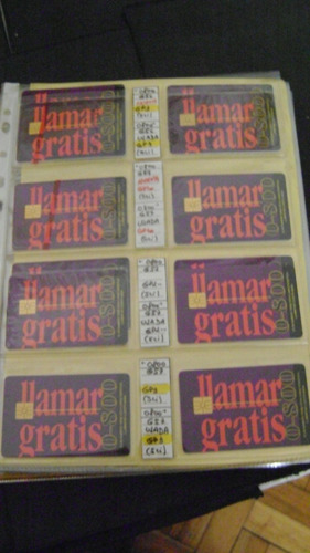 Tarjeta Tel Coleccion Telecom Llamar Gratis 0-800 G56 U Gp3 (Usado)