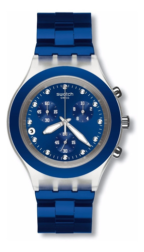 Relógio Swatch Full Blooded Navy Svck4055ag