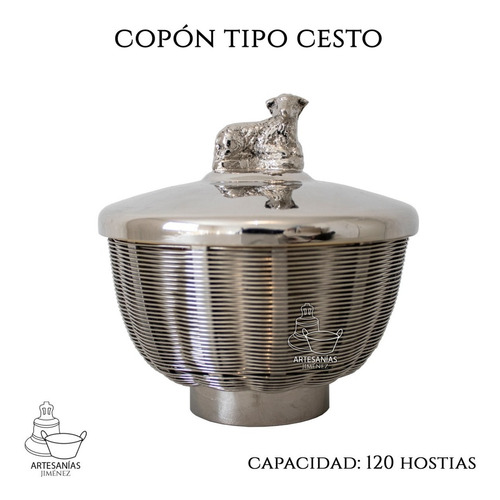 Imagen 2 de 5 de Cesto Copon Liturgico 120 Hostias