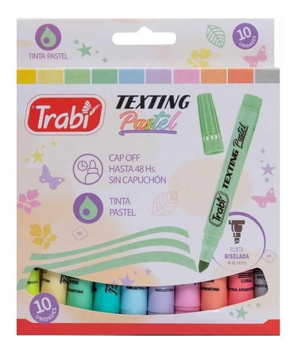 Resaltador Trabi Pastel X10 Colores