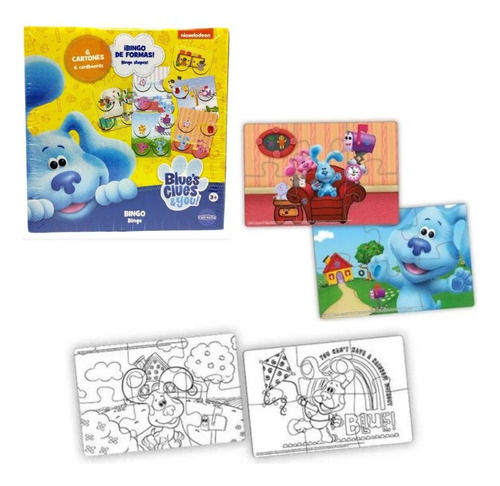 Blue`s Clues & You 2 Puzzles Reversibles 6 Pz Valija Caffaro