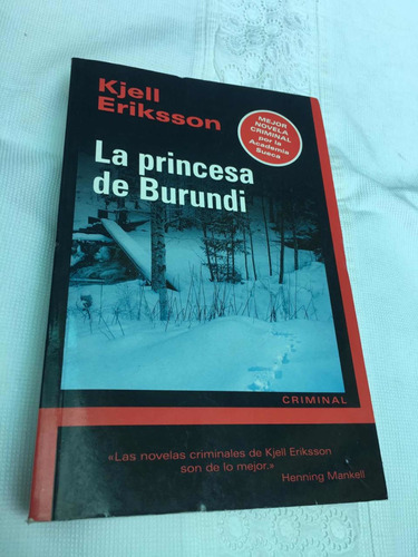 La Princesa De Burundi Autor Kjell Eriksson Editorial Jp