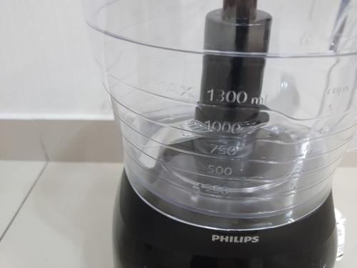 Multiprocesadora Philips Hr7630 Negra Licua Rebana Outlet¡ Negro