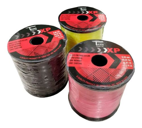 Tanza Nylon Taira Xp 0,60mm En Bobinas De 113gr 1/4 Pesca