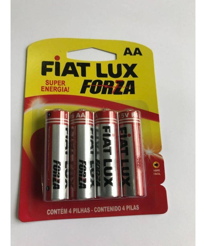 Pilha Comum Aa Forza Fiat Lux Caixa Com 48 Pilhas