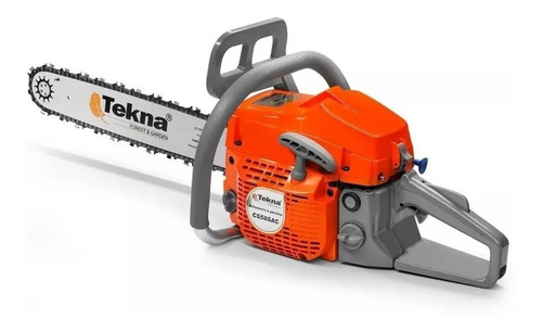 Motosserra A Gasolina Tekna Cs58sac 54cc Laranja-claro Cs58s