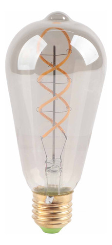 Bombilla Vintage Regulable St64 Con Filamento Led Cálido De