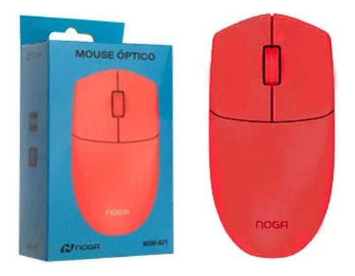 Mouse Noga Ngm-621 1000 Dpi Color Rojo