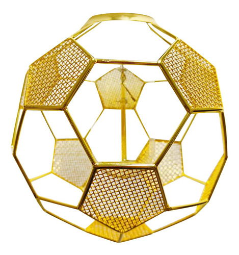 Lámpara Colgante De Malla De Metal, Lámpara Con Dorado