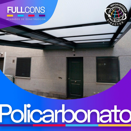 Imagen 3 de 10 de Láminas Policarbonato Alveolar Techos, Cubiertas Pérgolas Uv