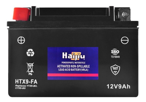 Bateria Haijiu Htx9-fa Ytx9 Bs Ns 200 / Duke 200 390 Plan