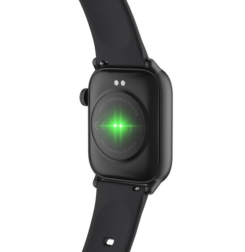 Imagen 2 de 2 de Smartwatch Nictom Smartwatch Nt14 Pantalla 1,75 Caja De Plástico Negra, Malla De Tpu Negra, Deportivo Sumergible, Notificaciones