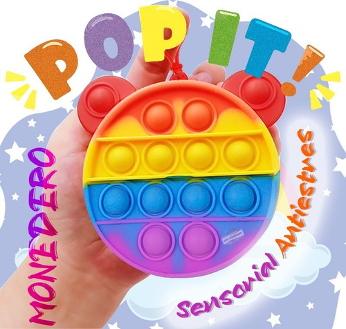 Monedero Fidget Toy Pop It Juguete Burbuja Anti Estres 1021