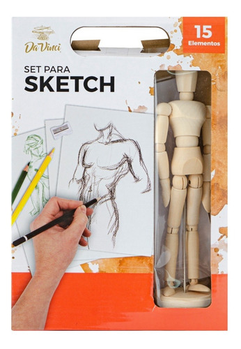 Imagen 1 de 4 de Set De Arte Para Sketch 15 Piezas