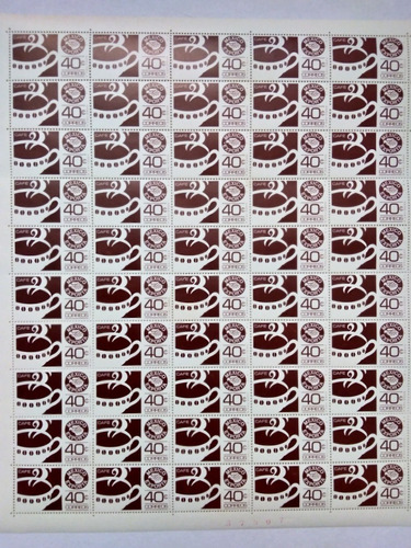 Imagen 3 de 4 de Hoja 50 Timbres Nuevos Ganado Y Carne Mexico Exporta 80 Ctvs