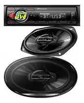 Comprar Combo Pioneer Estereo Bluetooth Usb + Parlantes Pioneer 6x9 