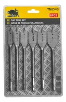 Comprar Broca Mecha Plana Madera 6pc 3\u002F8 - 1\u002F2 - 5\u002F8 - 3\u002F4 - 7\u002F8 - 1