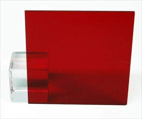 Rtr_sjhtra 1 Pieza Plastico Transparente Plexigla Rojo 8 X