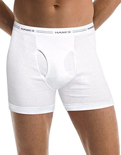 Boxer Para Hombre Hanes (paqute De 5) Talla Large Blanco