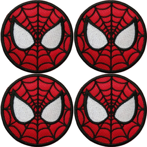 4 Parches Bordados Hombre Araña Mascara (spiderman Avengers)