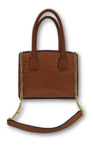 Imagen 1 de 4 de Bolsa Para Dama Con Correa De Cadena Café 345y5