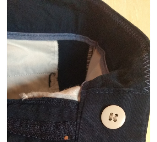 Short Dockers De Mujer Azul Marino Talla 8 (Usado)