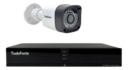 Sistema Cftv 2 Câmeras Tudo Forte + Dvr + Hd 500gb + Fonte Cor Branco