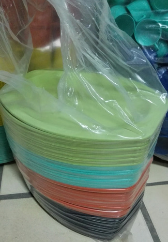 Imagen 6 de 6 de Plato / Bandeja Ovalada Plastico 30,5 X 21,5 Cm (6u)