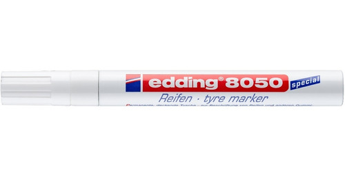 Marcador Para Neumáticos, Marca Edding E-8050, Color Blanco