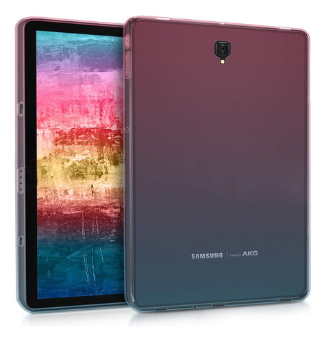 Funda Para Samsung Galaxy Tab S4 10.5 | Rosa Oscuro Y Azul