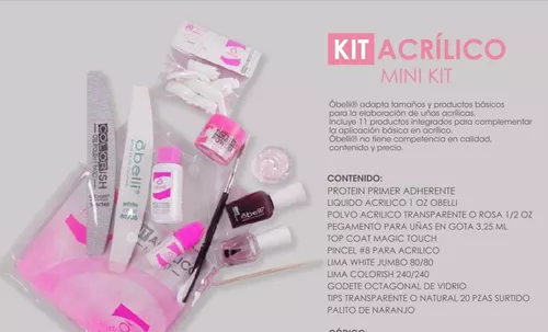 Kit Para Uñas Acrilicas By Obelli Mini Kit Basico en venta en Iztapalapa  Distrito Federal por sólo $   Mexico