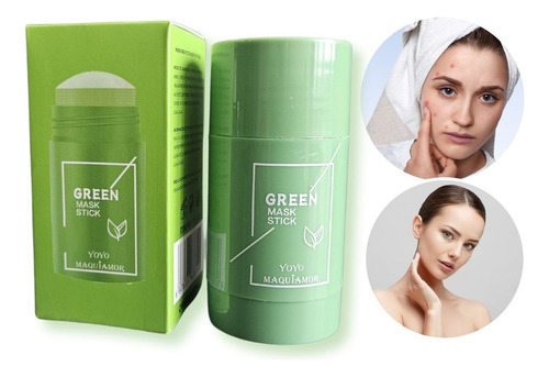 A Máscara De Limpeza De Pele Green Mask Stick Remove Cravos Rugas Tipo De Pele Normal Normal
