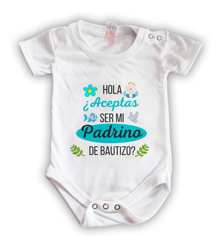 Pañalero Bebe Aceptas Ser Mi Padrino O Madrina De Bautizo