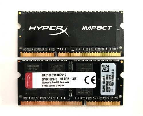 Memória RAM Impact 16GB 2 HyperX HX318LS11IBK2/16