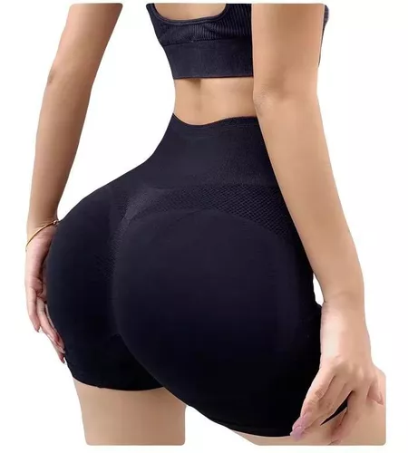 Short Levanta Bumbum Bermuda Modeladora Cintura Alta Fitness