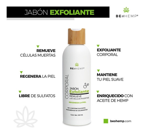 Jabón Corporal Naranja Exfoliación Profunda 240 Ml Beohemp