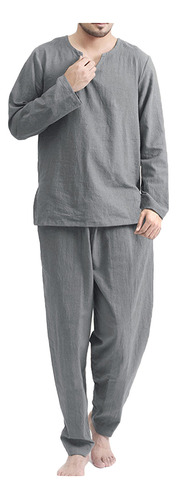 Pijama Casual De Gran Tamaño Para Hombre, Fino, Transpirable