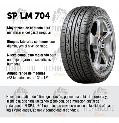 Neumatico Dunlop Lm704 Sport 215 45 R17 91w Cavallino