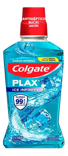 Colgate Plax Ice Infinity Leve 500ml Pague 350ml